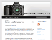 Tablet Screenshot of cameralensmanufacturers.com